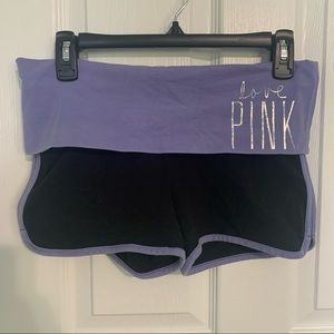 PINK Victoria’s Secret Fold-over Yoga Shorts